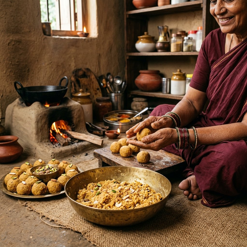 Traditional homemade food preparation