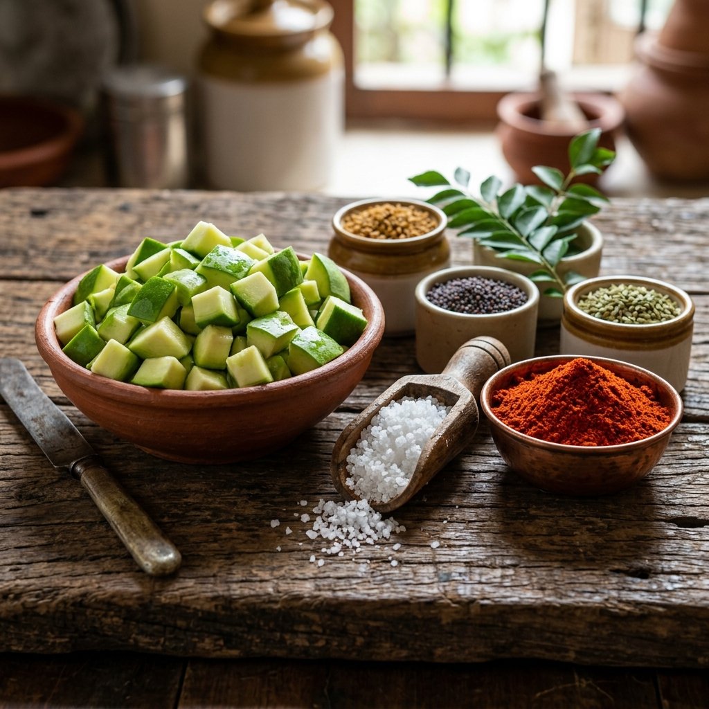 How We Make Our Signature Aavakaya (Mango Pickle)